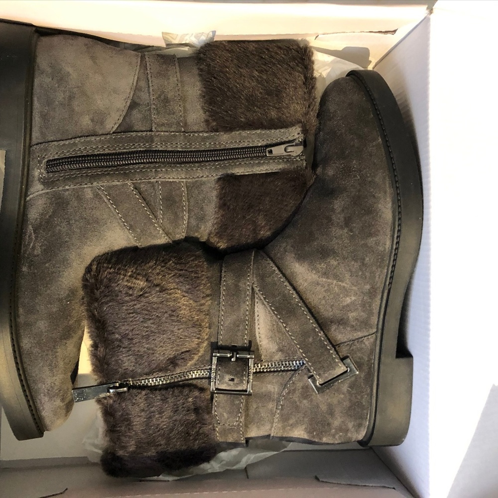 Ivanke Trump Ankle Boots-Chani3 Suede